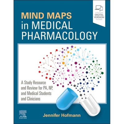 预订 Mind Maps in Medical Pharmacology A Study Resource and Review for PA, NP, and Medical Students and Clinicians 医学