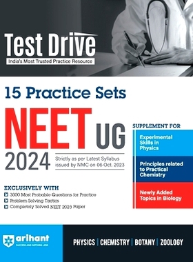 预订 Arihant Test Drive 15 Practice Sets For NEET UG 2024: 9789358897920
