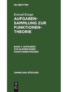 预订 Aufgaben zur elementaren Funktionentheorie: 9783111196701