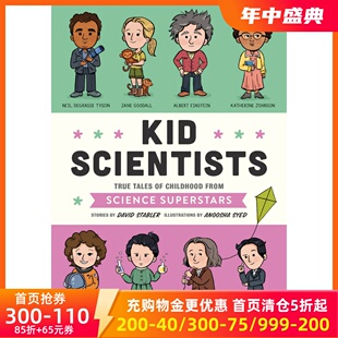 现货英文原版 科学家小时候的故事 兰斯值1020L Kid Scientists: True Tales of Childhood from Science Superstars