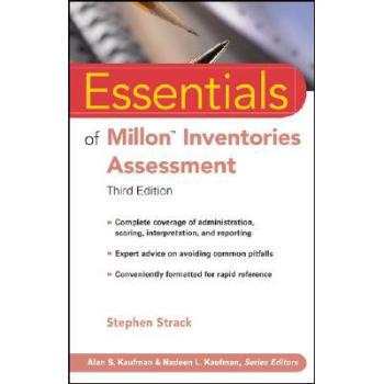 【预售】Essentials of Millon Inventories Assessment, Third Edition