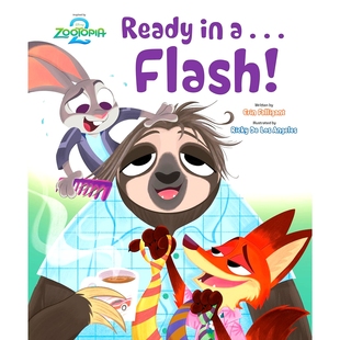 英文原版 ... 疯狂动物城2：闪电出击 迪士尼官方绘本 Flash Ready 精装 Zootopia 现货 Disney