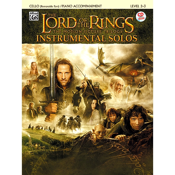 预订 The Lord of the Rings Instrumental Solos for Strings: Cello (with Piano Acc.), Book & Online Audio/Software [With C