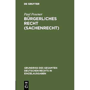 Sachenrecht Recht 9783111169675 Bürgerliches 预订