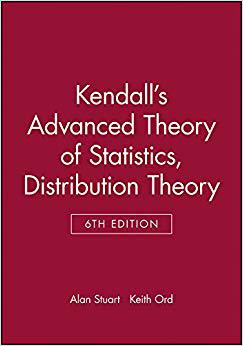 【预售】Kendalls Advanced Theory of Statistics V 1 6E