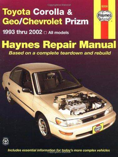 [预订]Toyota Corolla & Geo/Chevrolet Prizm (1993-2002) Haynes Repair Manual (USA) 9781563924552