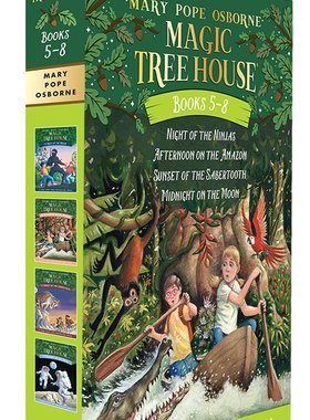 预售 英文原版 神奇树屋 5-8套装 Magic Tree House 中小学英文读物 章节桥梁书 认知探险 百科故事
