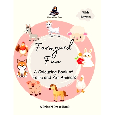 预订 Farmyard Fun: A Colouring Book of Farm and Pet Animals