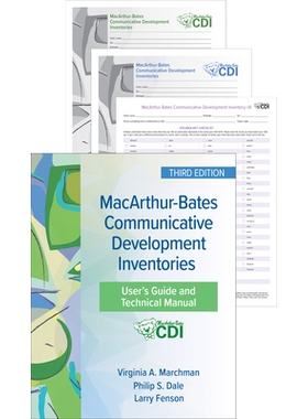 预订 MacArthur-Bates Communicative Development Inventories (CDI), Third Edition Set 麦克阿瑟-贝茨沟通发展量表 (CDI)，第