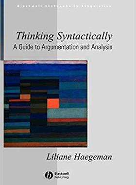 【预售】Thinking Syntactically - a Guide to Argumentation and Analysis