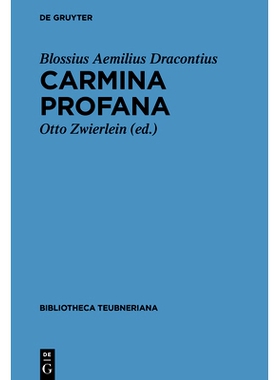 预订 Carmina profana 世俗歌曲: 9783110501247