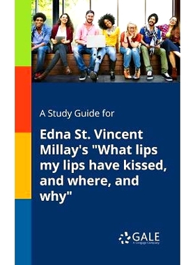 预订 A Study Guide for Edna St. Vincent Millay’s 