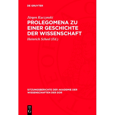 预订 Prolegomena zu einer Geschichte der Wissenschaft: 9783112723968