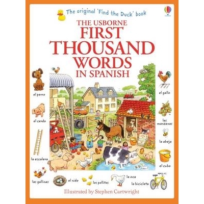 预订 The Usborne First Thousand Words In Spanish 尤斯伯恩 - 基础西班牙语1000词: 9781409583042