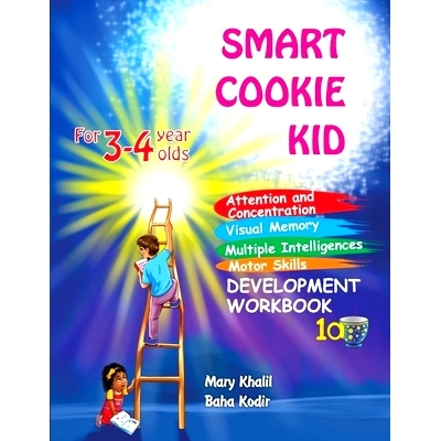 预订 Smart Cookie Kid For 3-4 Year Olds Attention and Concentration Visual Memory Multiple Intelligences Motor Skills Bo