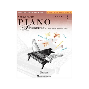 菲伯尔钢琴快速教程(2级):视奏 英文原版 Accelerated Piano Adventures for the Older Beginner: Sightreading Book 2
