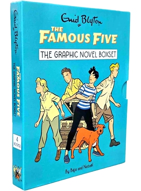 现货 布莱顿少年侦探团 图像小说4册套装 漫画 Enid Blyton 英文原版 The Famous Five Graphic Novel Pack