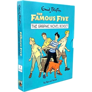 The 布莱顿少年侦探团 Blyton 现货 Famous Novel 漫画 Graphic 图像小说4册套装 Pack Enid Five 英文原版