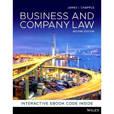 预订 Business and Company Law, 2nd Edition Print and Interactive E-Text 商业与公司法 印刷与交互电子文本: 9780730381853