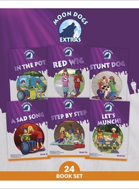 预订 Phonic Books Moon Dogs Extras Set 2: Adjacent consonants and consonant digraphs 《自然拼读书：月亮狗》附加套装 2：
