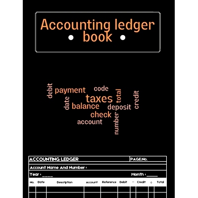 预订 Accounting Ledger Book: Ledger Book for Bookkeeping Expense Tracker Notebook, Expense Ledger, Bookkeeping Record Bo