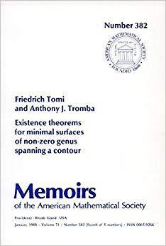 预订 Existence Theorems for Minimal Surfaces of Non-Zero Genus Spanning a Contour