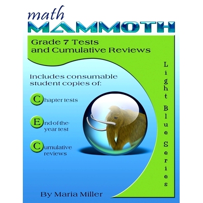 预订 Math Mammoth Grade 7 Tests and Cumulative Reviews: 9781942715269