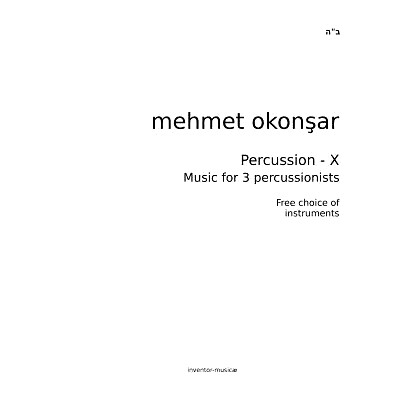 预订 Percussion-X: Music for 3 percussionists: 9781489528087