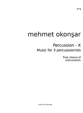 预订 Percussion-X: Music for 3 percussionists: 9781489528087