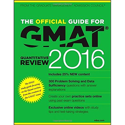 预订 The Official Guide for Gmat* Quantitative Review 2016 with Online Question Bank and Exclusive Video 管理研究生入学