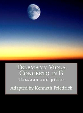 预订 Telemann Viola Concerto in G - bassoon version: 9781975789060