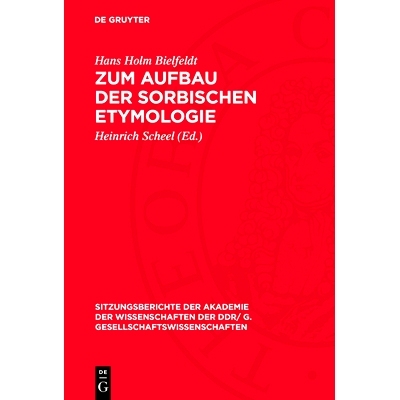 预订 Zum Aufbau der sorbischen Etymologie: 9783112743720