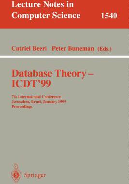 【预订】Database Theory - ICDT’99