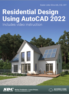 【预订】Residential Design Using AutoCAD 2022 9781630574499