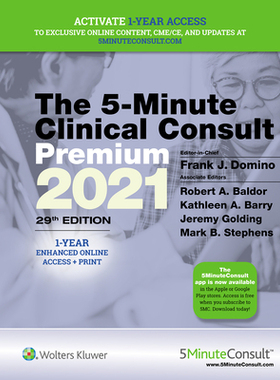 【预订】5-Minute Clinical Consult 2021 Premium: 1-Year Enhanced Online Access + Print