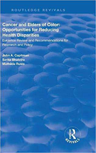 【预售】Cancer and Elders of Color: Opportunities for Reducing Health Disparities: Evidence Review and Recommendat...