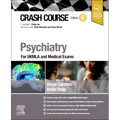 电子书 Crash Course Psychiatry: For UKMLA and Medical Exams 精神病学速成课程：针对 Ukmla 和医学考试: 9780443118173