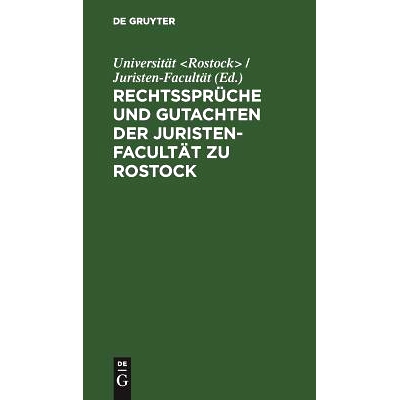 预订 Rechtssprüche und Gutachten der Juristen-Facultät zu Rostock: 9783111149035