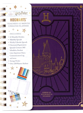 现货 哈利波特 霍格沃茨12个月手账本 进口文创 正版周边 哈迷礼物 教师节礼物 Harry Potter  Hogwarts Teacher 12-Month Undate