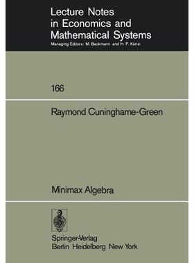 预订 Minimax Algebra: 9783540091134