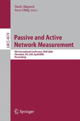 【预订】Passive and Active Network Measurement