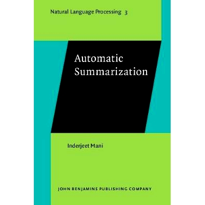 预订 Automatic Summarization: 9789027249869