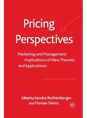 预订 Pricing Perspectives: Marketing and Management Implications of New Theories and Applications: 9781349302604