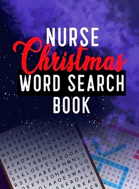 预订 Nurse Christmas Word Search Book: 360+ Cleverly Hidden Christmas Word Searches for the Nurse, Word Search Activity