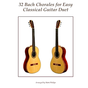 Chorales for Duet 9781976452031 Guitar Bach Classical 预订 Easy