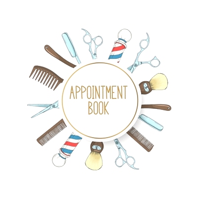 预订 Appointment Book: Featuring daily weekly calendar with 15 minute hourly intervals (7am-9pm) for scheduling, Hair St