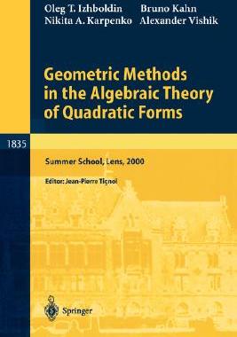 【预订】Geometric Methods in the Algebraic Theory of Quadratic Forms