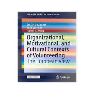 [预订]Organizational, Motivational, and Cultural Contexts of Volunteering 9783030928193