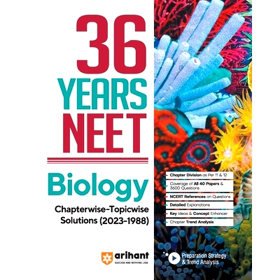 预订 36 Years’ Chapterwise Topicwise Solutions NEET Biology 1988-2023: 9789358890518