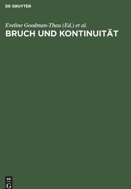 【预订】Bruch und Kontinuität 9783050027852